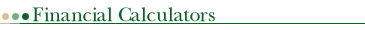 Financial Calculators
