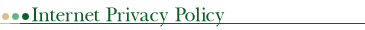 Internet Privacy Policy